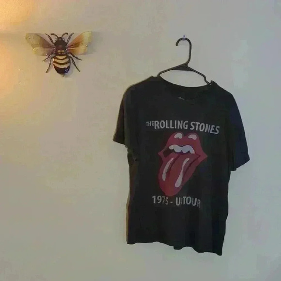 Black the Rolling Stones Graphic Crew Neck Tee, Size XL - Picture 1 of 6